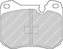 Ferodo FDB165 комплект тормозных колодок, дисковый тормоз на PORSCHE 928