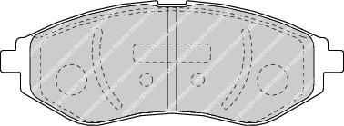 FERODO Колодки передние CHEVROLET AVEO 06->/KALOS 02- (96534653, FDB1699)