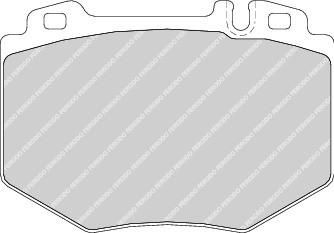 Ferodo FDB1714 комплект тормозных колодок, дисковый тормоз на MERCEDES-BENZ S-CLASS (W220)