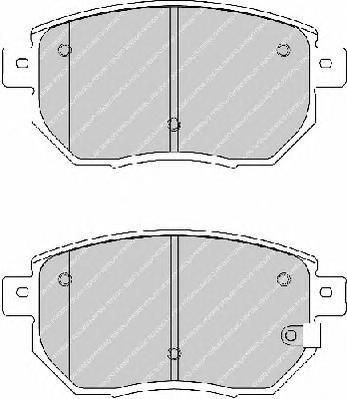 FERODO Колодки передние INFINITI FX45/35/NISSAN Murano ->08 /Type Sumitomo (41060CA093, FDB1786)