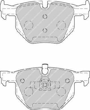 FERODO Комплект тормозных колодок, диско (FDB1808)