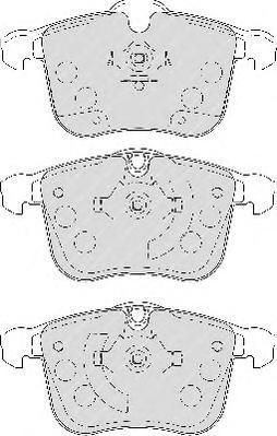 FERODO Комплект тормозных колодок, диско (FDB1833)