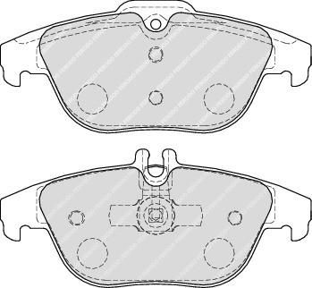 FERODO Комплект тормозных колодок, диско (FDB1980)