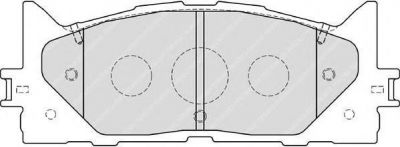 FERODO Колодки тормозные дисковые передние TOYOTA CAMRY V40 06-/V50 11-/LEXUS ES 240/350 (FDB1991)