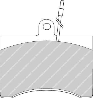 Ferodo FDB245 комплект тормозных колодок, дисковый тормоз на FIAT 242-SERIE автобус (242_)