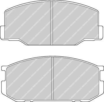 Ferodo FDB265 комплект тормозных колодок, дисковый тормоз на LOTUS ESPRIT S4 (082)