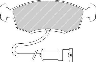 Ferodo FDB276 комплект тормозных колодок, дисковый тормоз на FORD SCORPIO I (GAE, GGE)