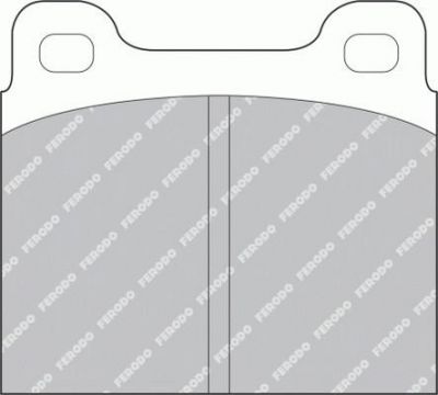 Ferodo FDB2H комплект тормозных колодок, дисковый тормоз на OPEL MONZA A (22_)