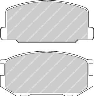 Ferodo FDB322 комплект тормозных колодок, дисковый тормоз на TOYOTA COROLLA FX Compact (E8B)