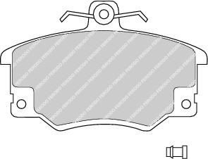 FERODO Комплект тормозных колодок, диско (FDB370)