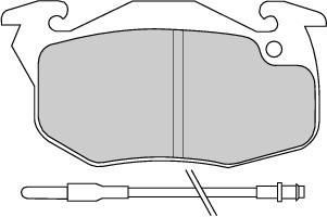 Ferodo FDB393C комплект тормозных колодок, дисковый тормоз на RENAULT CLIO I (B/C57_, 5/357_)