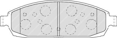 Ferodo FDB4002 комплект тормозных колодок, дисковый тормоз на JEEP GRAND CHEROKEE III (WH, WK)