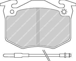 Ferodo FDB402 комплект тормозных колодок, дисковый тормоз на PEUGEOT 505 Break (551D)