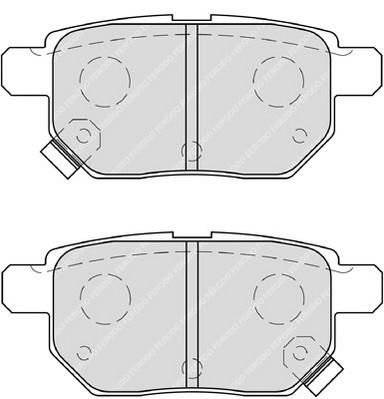 FERODO Колодки тормозные дисковые задние TOYOTA Auris/Yaris 1.0VVT-i -2.2D 06> (FDB4042)