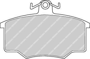Ferodo FDB412 комплект тормозных колодок, дисковый тормоз на AUDI 80 (81, 85, B2)
