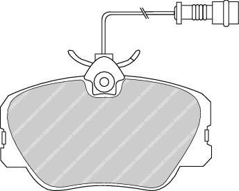 Ferodo FDB415 комплект тормозных колодок, дисковый тормоз на MERCEDES-BENZ 190 (W201)