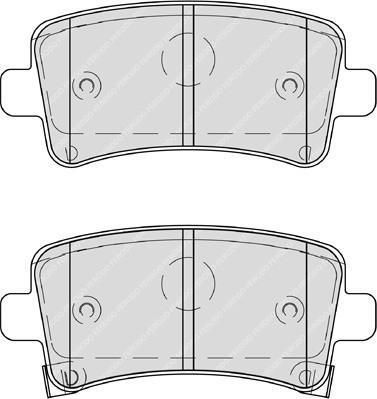 FERODO Колодки тормозные дисковые задние OPEL INSIGNIA 08-/SAAB 9-5 (FDB4209)