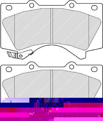 FERODO Колодки передние TOYOTA Land Cruiser 200/LEXUS LX 570 (446560280, FDB4229)