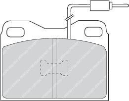 Ferodo FDB423 комплект тормозных колодок, дисковый тормоз на TALBOT 1307-1510