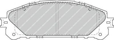 FERODO Колодки тормозные дисковые передние LEXUS RX 09-/TOYOTA HIGHLANDER (FDB4354)