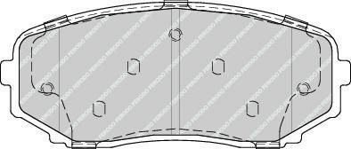Ferodo FDB4365 комплект тормозных колодок, дисковый тормоз на MAZDA CX-7 (ER)