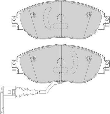 Ferodo FDB4425 комплект тормозных колодок, дисковый тормоз на SEAT ALHAMBRA (710, 711)