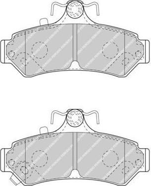 Ferodo FDB4457 комплект тормозных колодок, дисковый тормоз на TOYOTA CAMRY седан (AVV5_, XV5_)