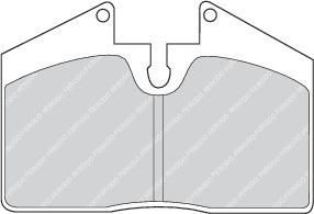 FERODO Комплект тормозных колодок, диско (FDB451)