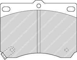 Ferodo FDB714 комплект тормозных колодок, дисковый тормоз на MAZDA 323 S IV (BG)