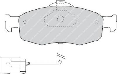 Ferodo FDB766 комплект тормозных колодок, дисковый тормоз на FORD SCORPIO I (GAE, GGE)