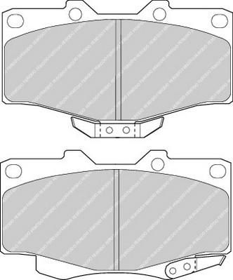FERODO Колодки тормозные дисковые передние TOYOTA LAND CRUISER 70/80/90/4 RUNNER (FDB797)