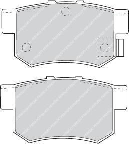 FERODO Комплект тормозных колодок, диско (FDB956)