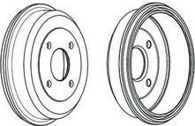 Ferodo FDR329198 тормозной барабан на FORD MONDEO I седан (GBP)