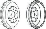 Ferodo FDR329322 тормозной барабан на MAZDA 323 C IV (BG)