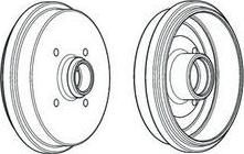 Ferodo FDR329705 тормозной барабан на VW POLO CLASSIC (6KV2)