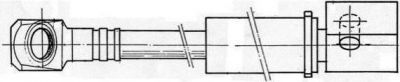 Ferodo FHY2047 тормозной шланг на OPEL KADETT E фургон (37_, 47_)