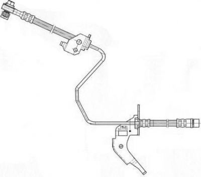 Ferodo FHY2605 тормозной шланг на OPEL ASTRA G универсал (F35_)