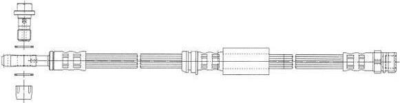 Ferodo FHY2665 тормозной шланг на SKODA OCTAVIA (1Z3)