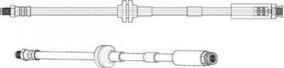 Ferodo FHY2709 тормозной шланг на FIAT PANDA (312_, 312)