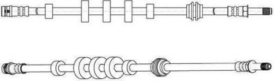 Ferodo FHY2731 тормозной шланг на AUDI A4 Allroad (8KH, B8)