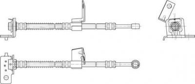 Ferodo FHY3125 тормозной шланг на HYUNDAI GETZ (TB)