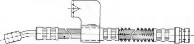 Ferodo FHY3143 тормозной шланг на HYUNDAI LANTRA II Wagon (J-2)