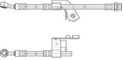 Ferodo FHY3262 тормозной шланг на HYUNDAI GETZ (TB)