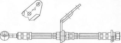 Ferodo FHY3303 тормозной шланг на HONDA ACCORD VI (CG, CK)