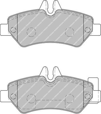 FERODO Комплект тормозных колодок, диско (FVR1780)