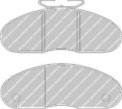 Ferodo FVR791 комплект тормозных колодок, дисковый тормоз на RENAULT TRAFIC фургон (TXX)
