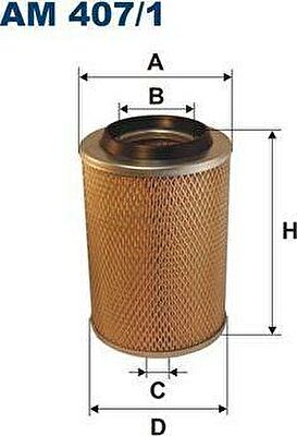 FILTRON Фильтр воздушный MB 100 D 9/93- (63109401042, AM407/1)