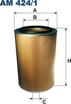 FILTRON Фильтр воздушный MВ 480х326 (0030947004, AM424/1)