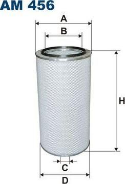 FILTRON фильтр воздушный MAN 40,440 (Eng. D2540) 10/81-> (AM456)