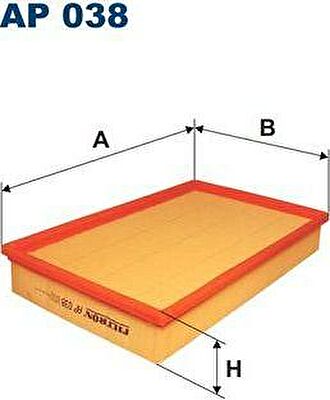 Filtron AP038 воздушный фильтр на FIAT CROMA (154)